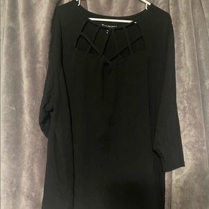 black cage style shirt